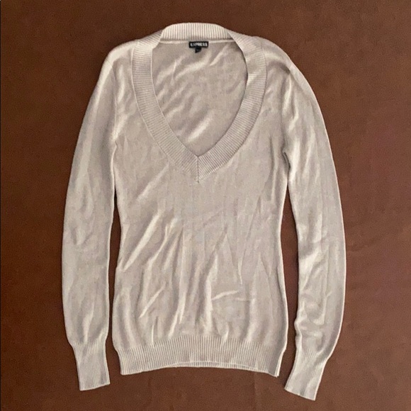 Express Women’s Deep V-Neck Sweater - Picture 1 of 2